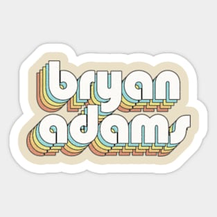 Retro Bryan Adams Sticker